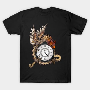 The Steam-Powered Dragon - Steampunk Fantasy Art T-Shirt